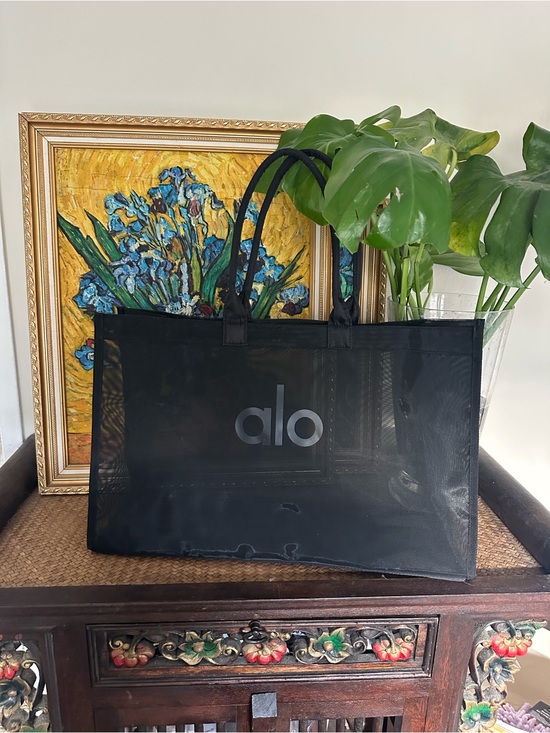 ALO Yoga Handbags - Alo yoga Black transparent Mesh Tote Bag